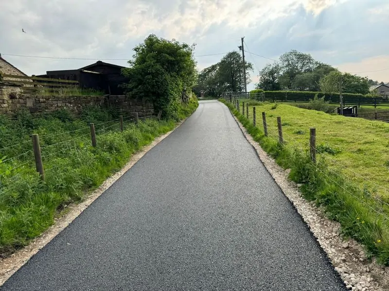 Farm road tarmac surfacing